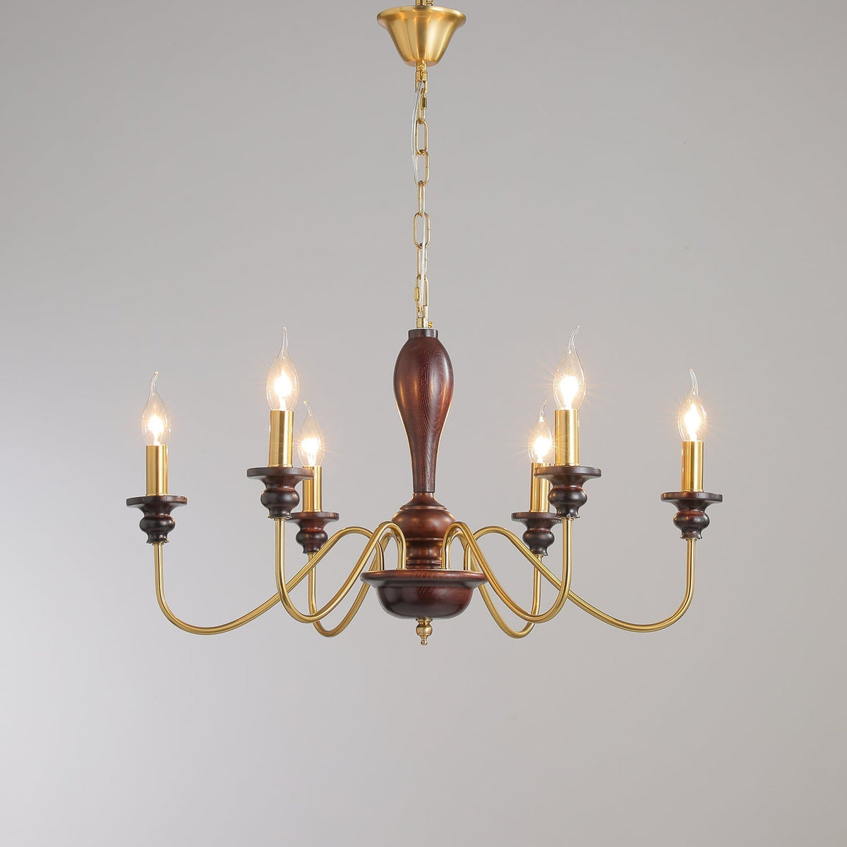 Sanira Wood Chandelier-Moonnatur