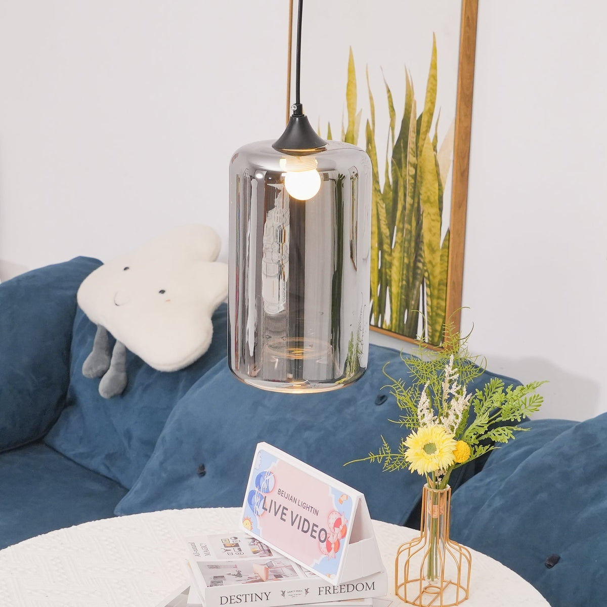 Erenwyn Glass Pendant Light-Moonnatur