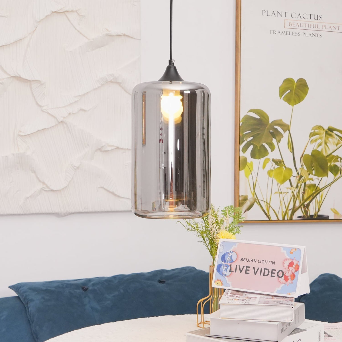 Erenwyn Glass Pendant Light-Moonnatur