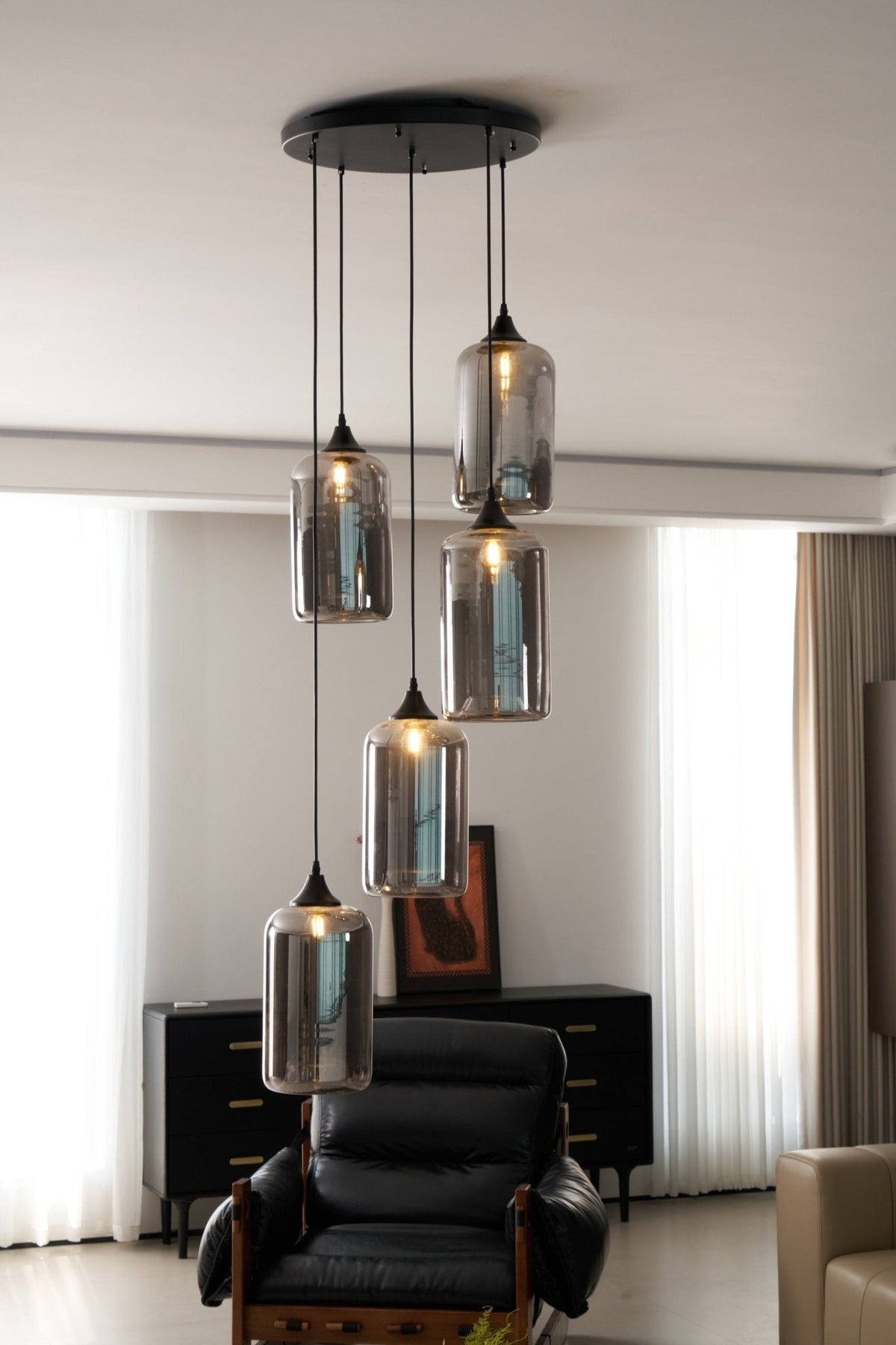 Gresara Glass Pendant Light-Moonnatur