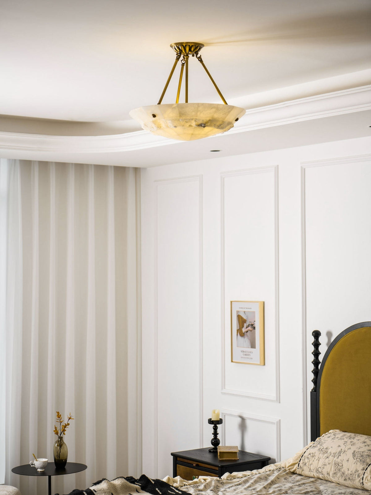 Ainsfern Alabaster Pendant Light-Moonnatur