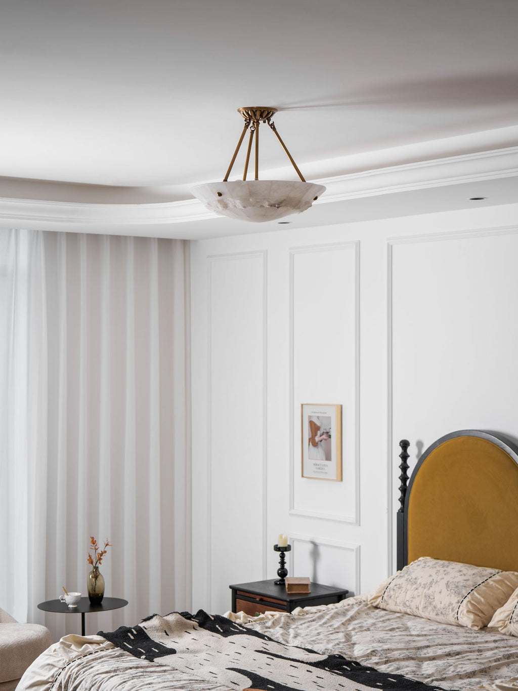 Ainsfern Alabaster Pendant Light-Moonnatur