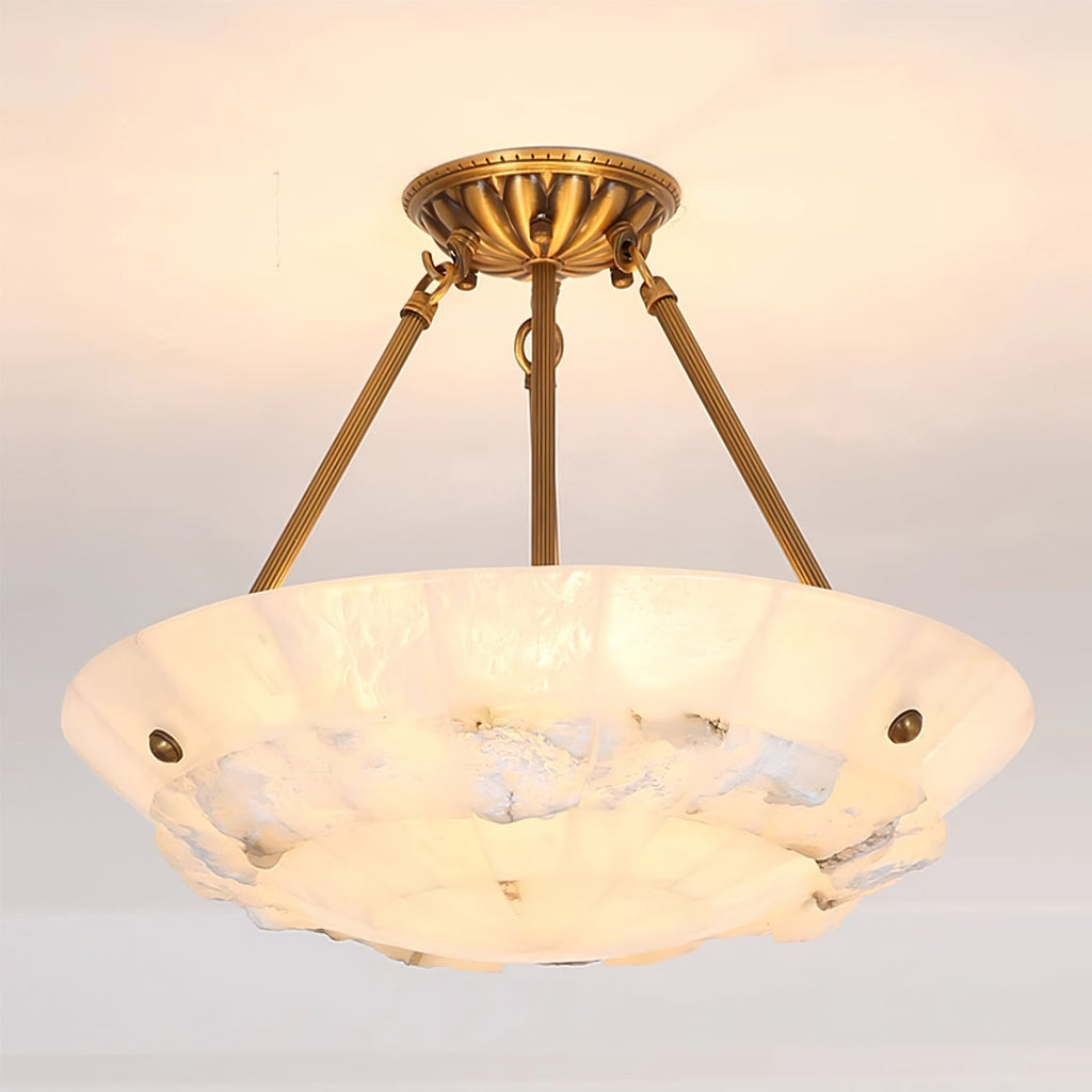 Ainsfern Alabaster Pendant Light-Moonnatur