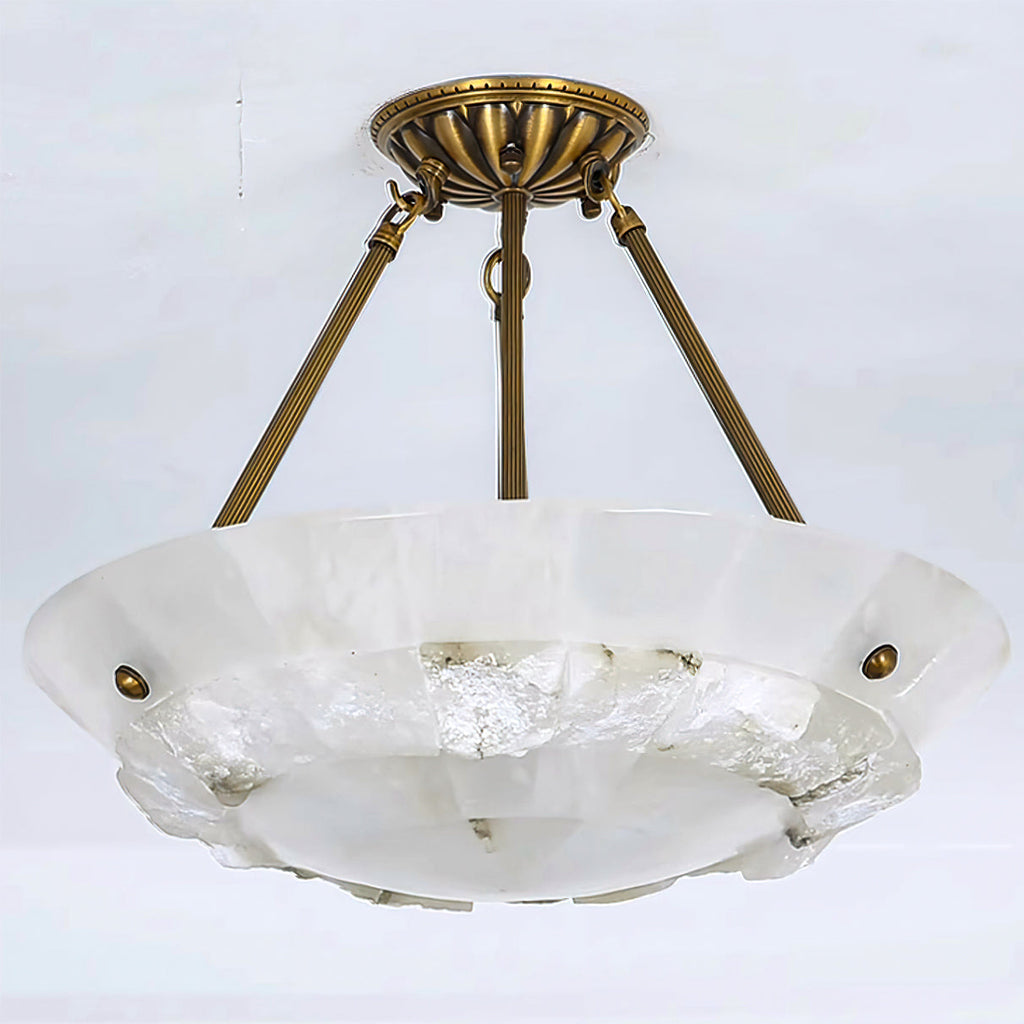 Ainsfern Alabaster Pendant Light-Moonnatur