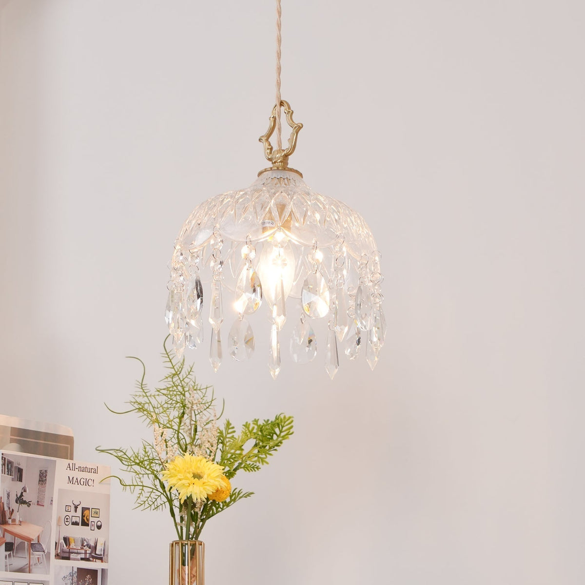 Korevia Crystal Pendant Light-Moonnatur