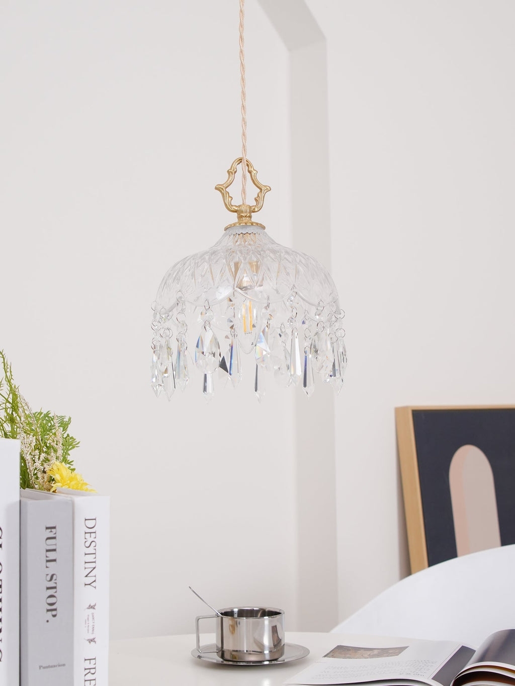 Korevia Crystal Pendant Light-Moonnatur