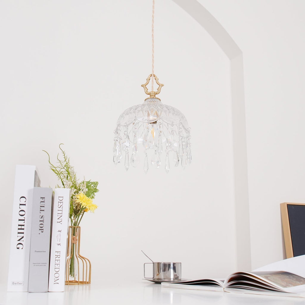 Korevia Crystal Pendant Light-Moonnatur
