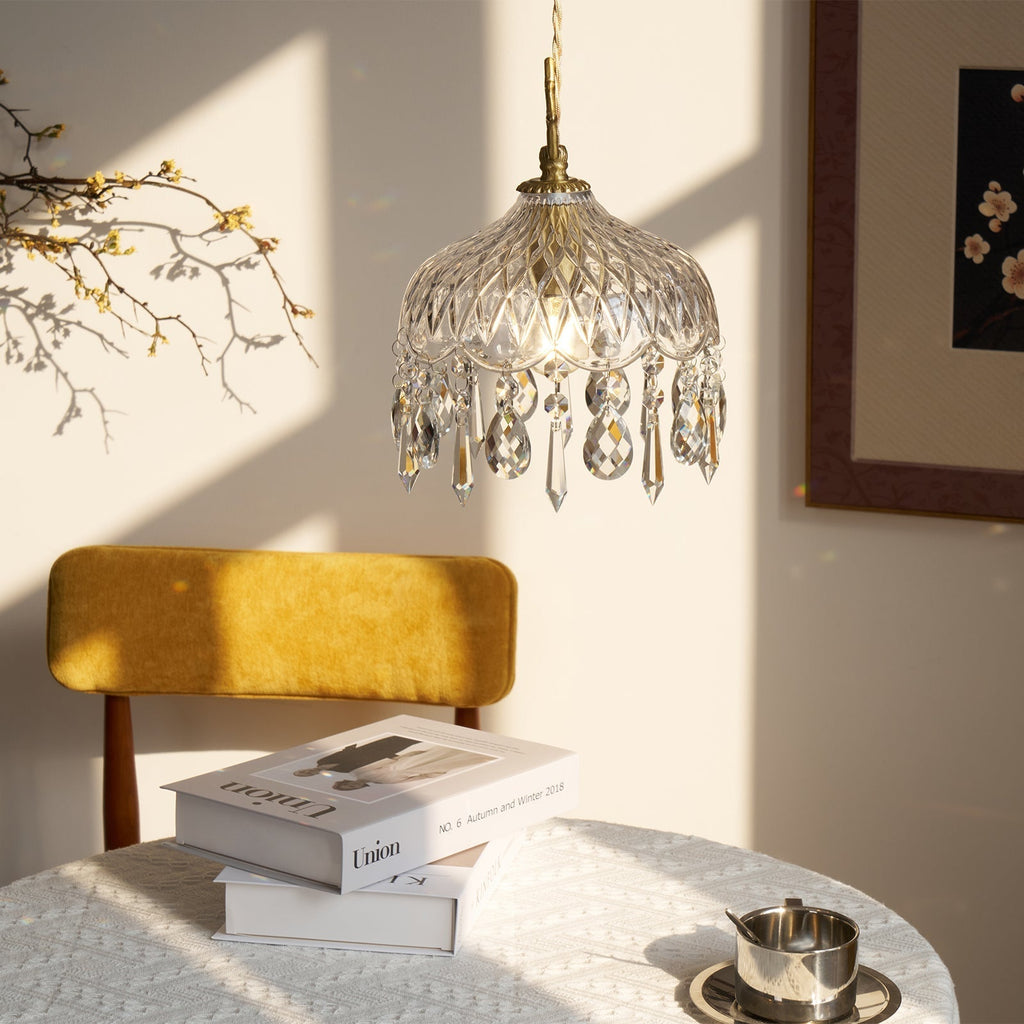 Korevia Crystal Pendant Light-Moonnatur