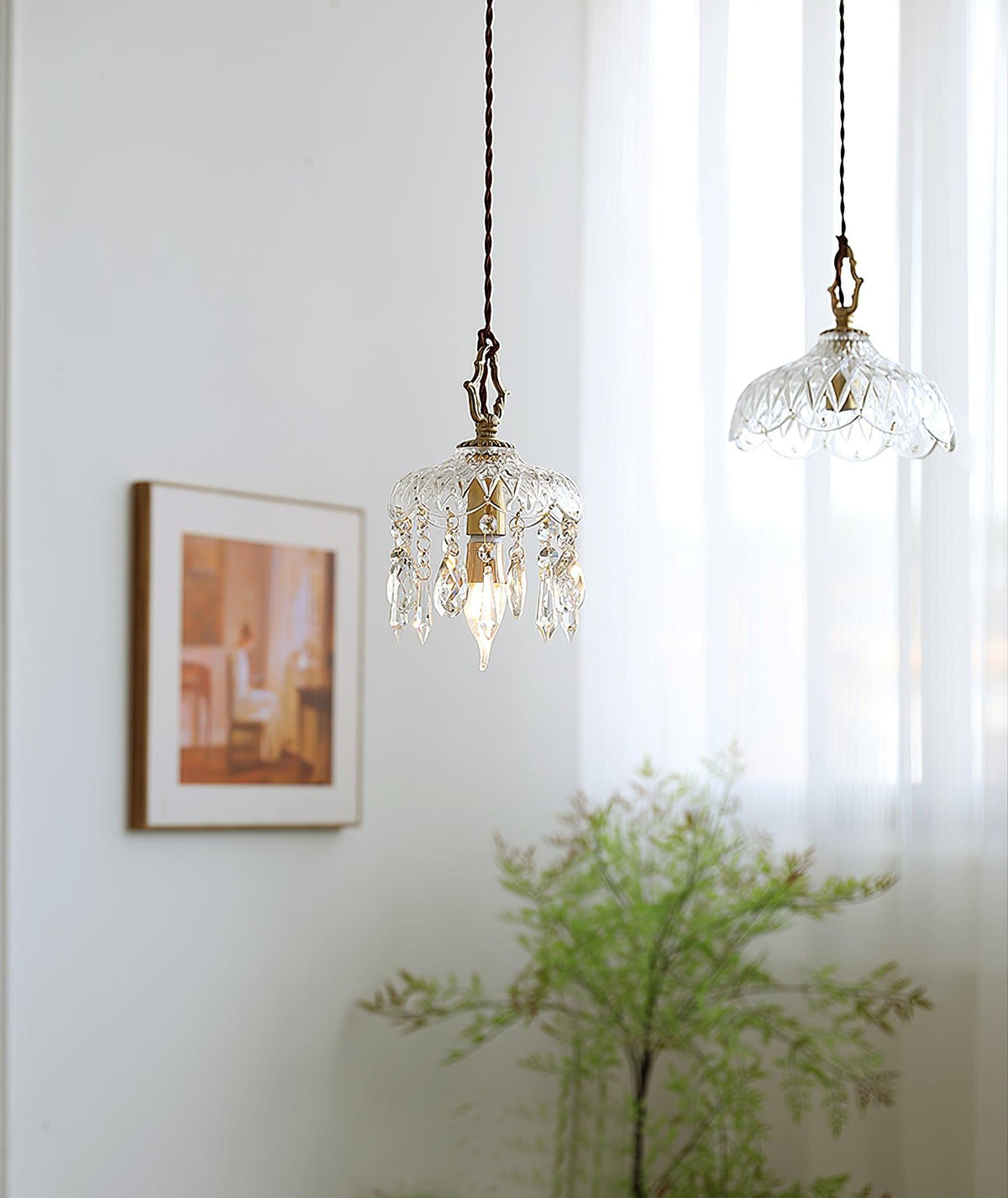 Korevia Crystal Pendant Light-Moonnatur
