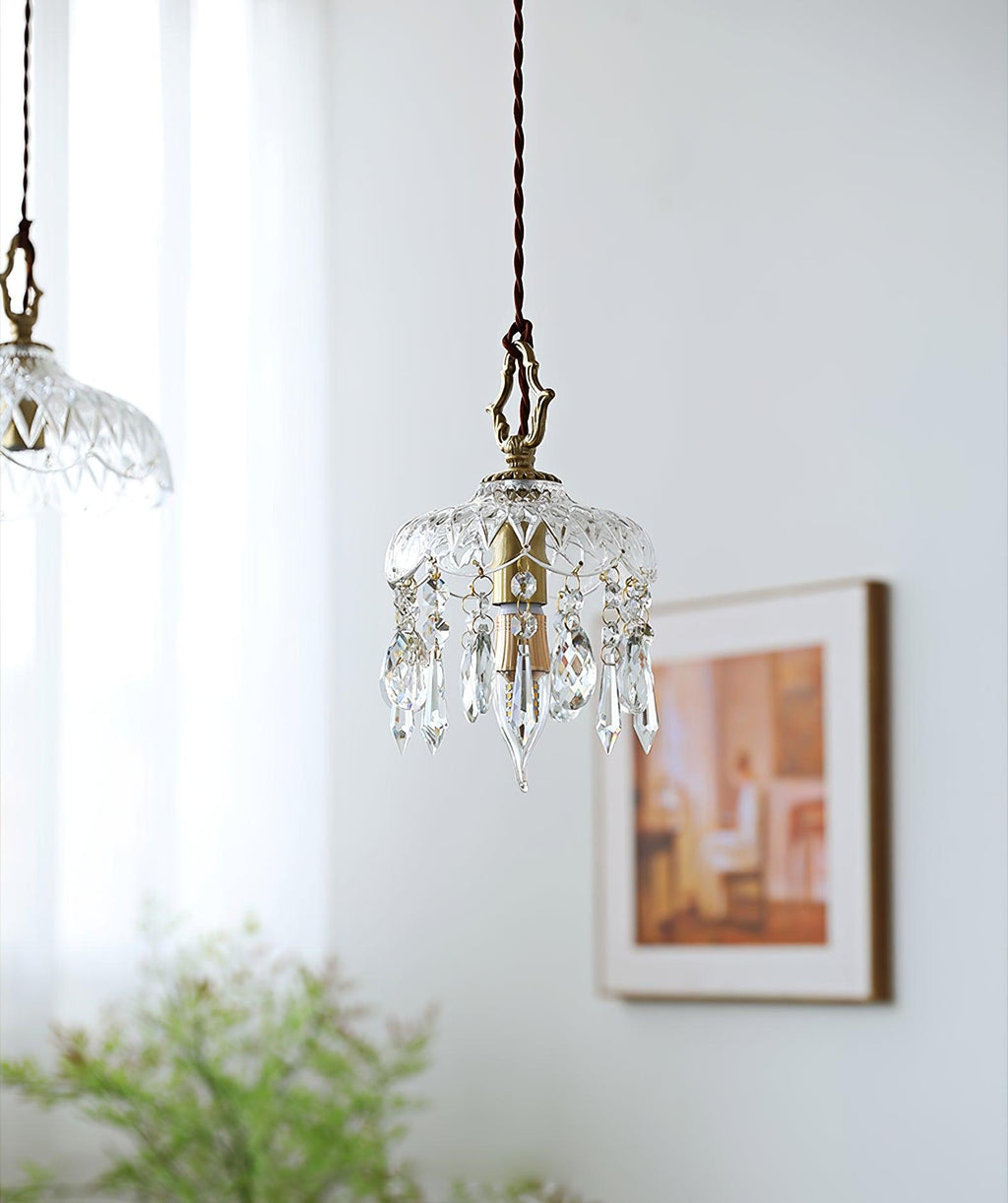 Korevia Crystal Pendant Light-Moonnatur