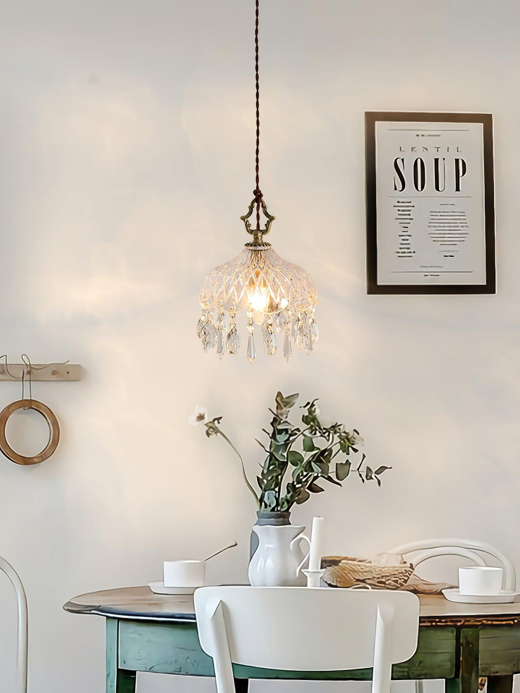 Korevia Crystal Pendant Light-Moonnatur