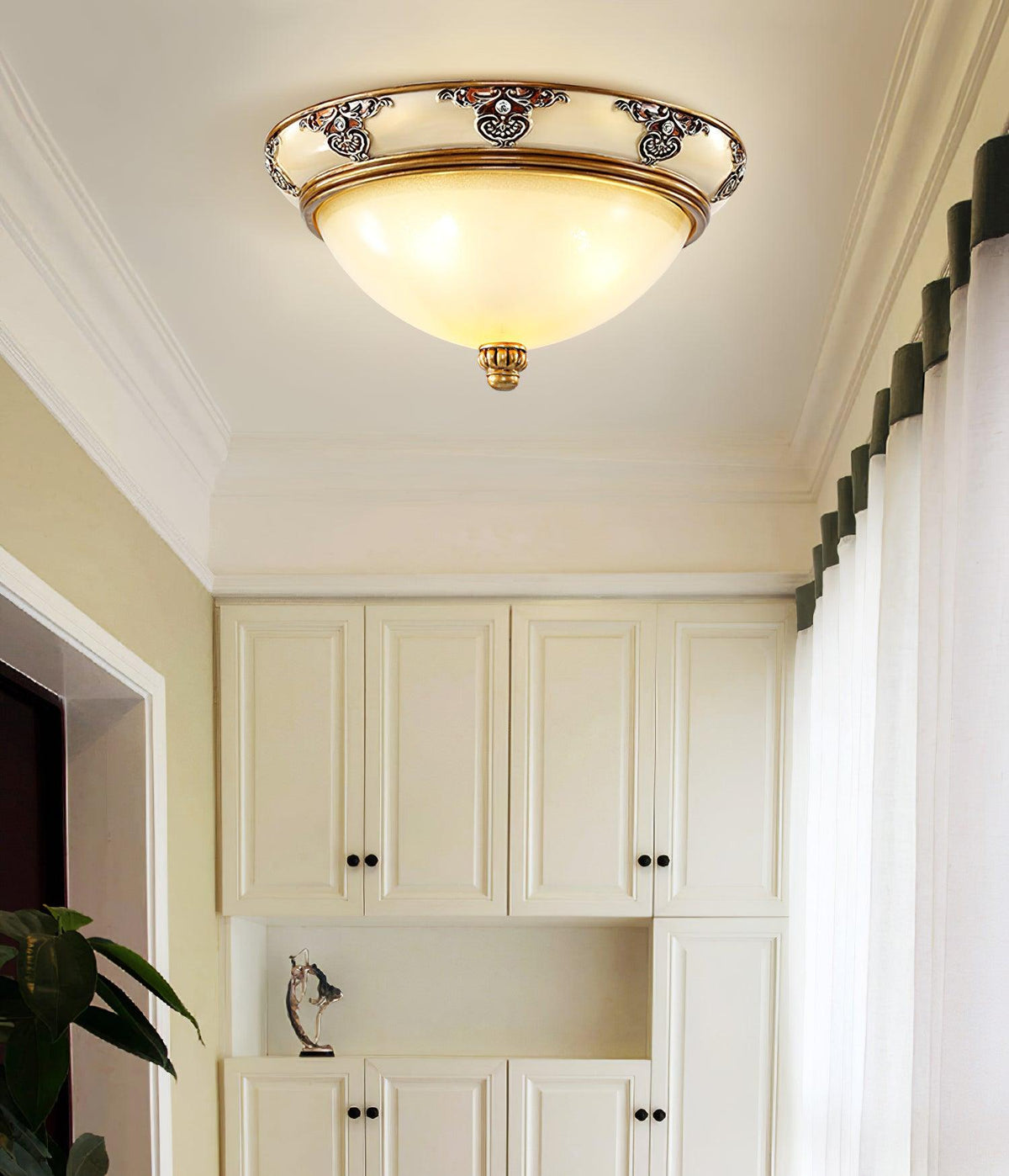 Lisandra Glass Ceiling Light-Moonnatur