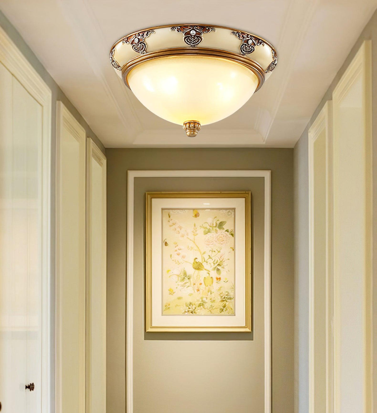 Lisandra Glass Ceiling Light-Moonnatur