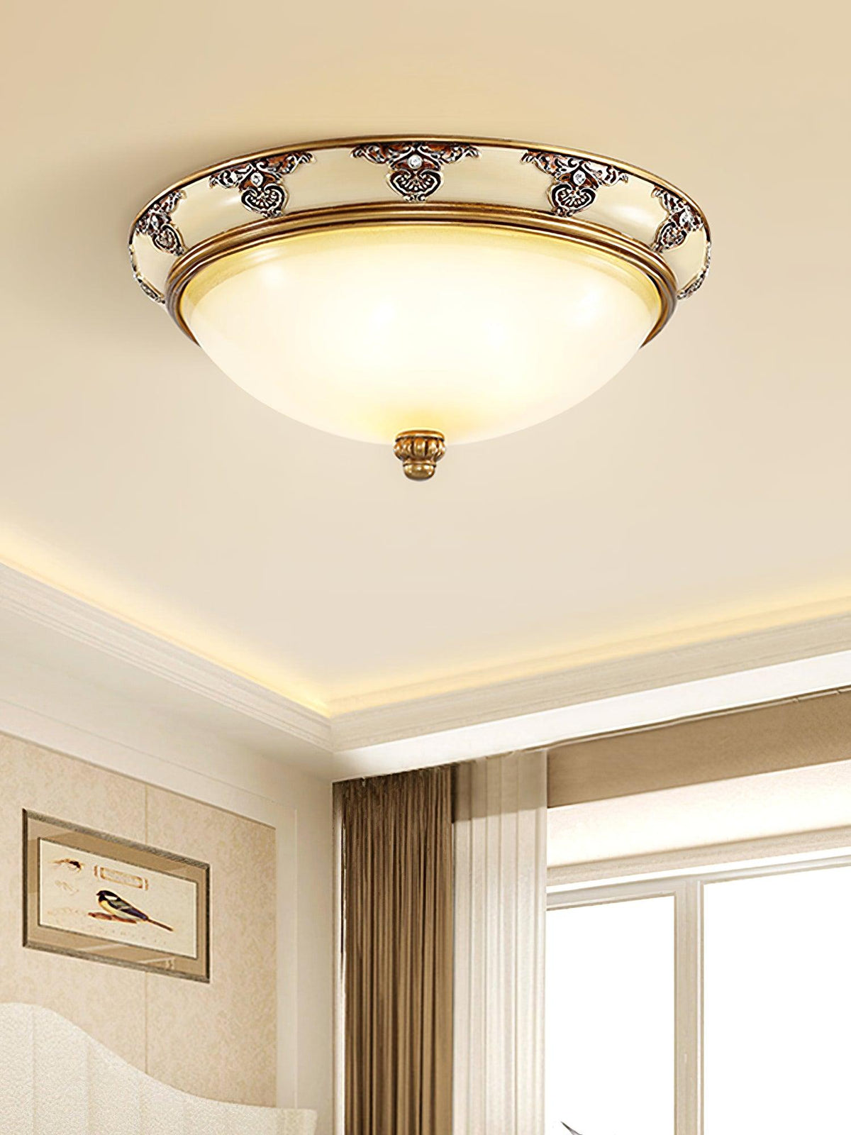 Lisandra Glass Ceiling Light-Moonnatur
