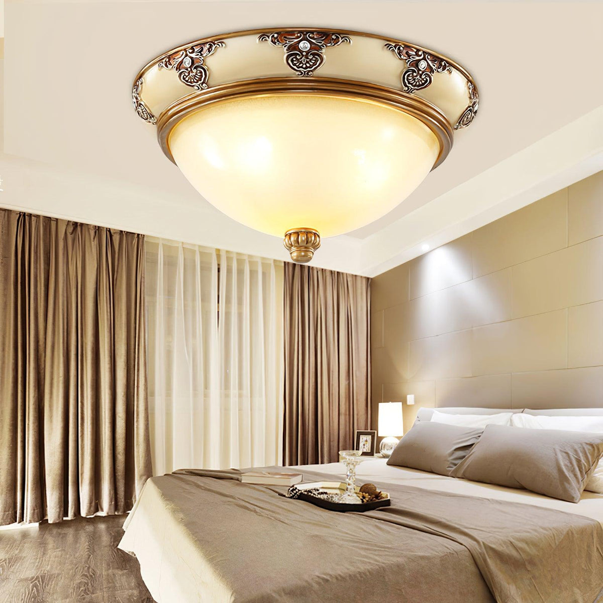 Lisandra Glass Ceiling Light-Moonnatur