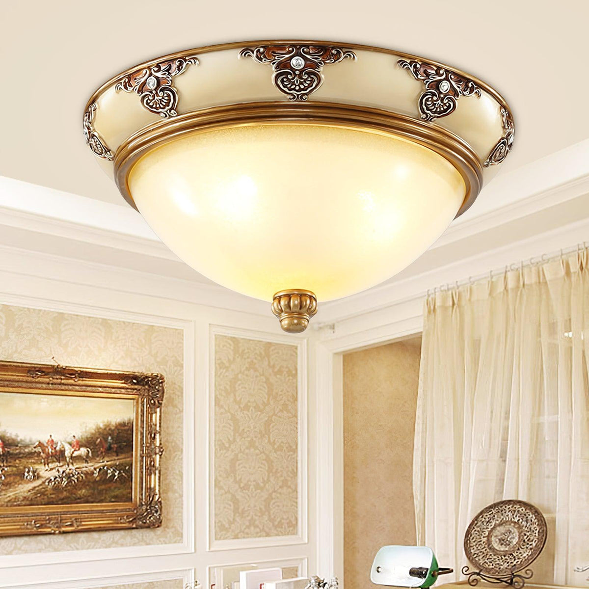 Lisandra Glass Ceiling Light-Moonnatur