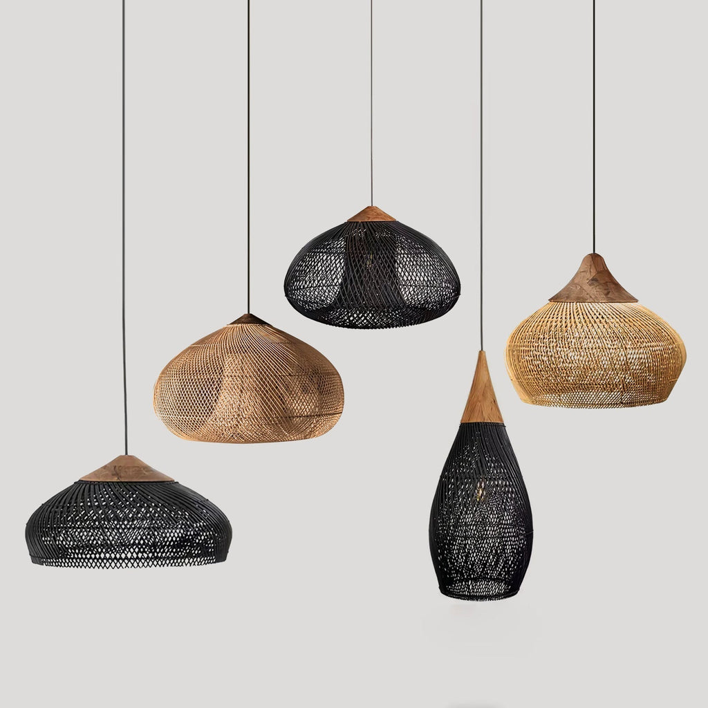 Tardenrose Rattan Pendant Light-Moonnatur