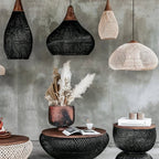 Tardenrose Rattan Pendant Light-Moonnatur