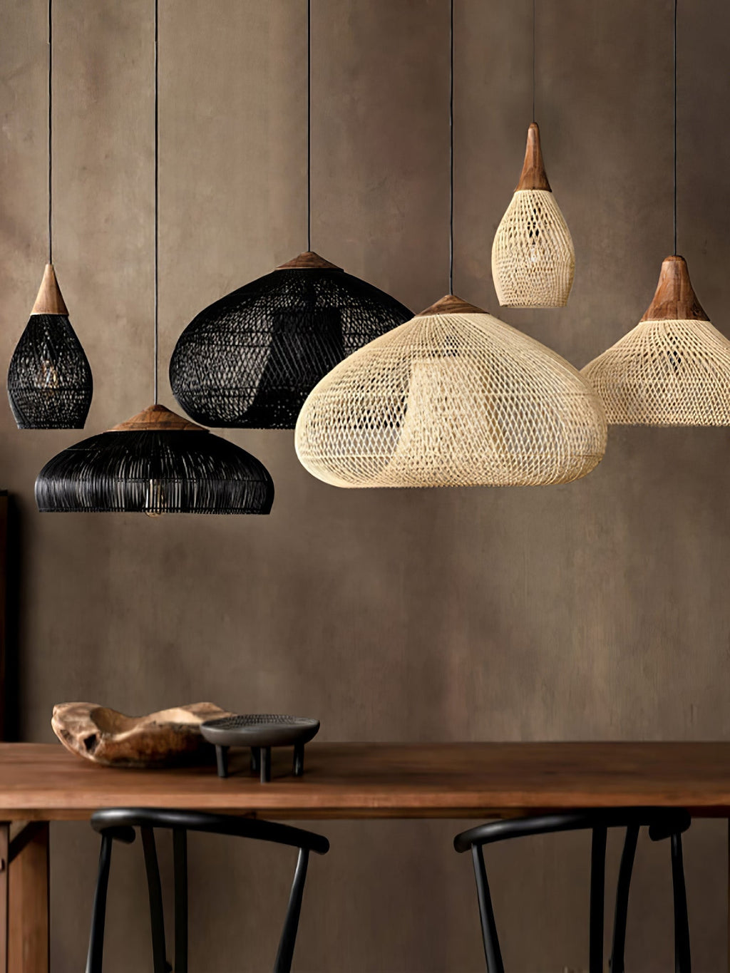 Ostrava Rattan Pendant Lamp-Moonnatur