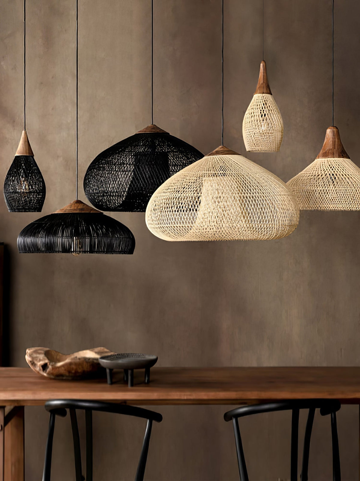 Ostrava Rattan Pendant Lamp-Moonnatur