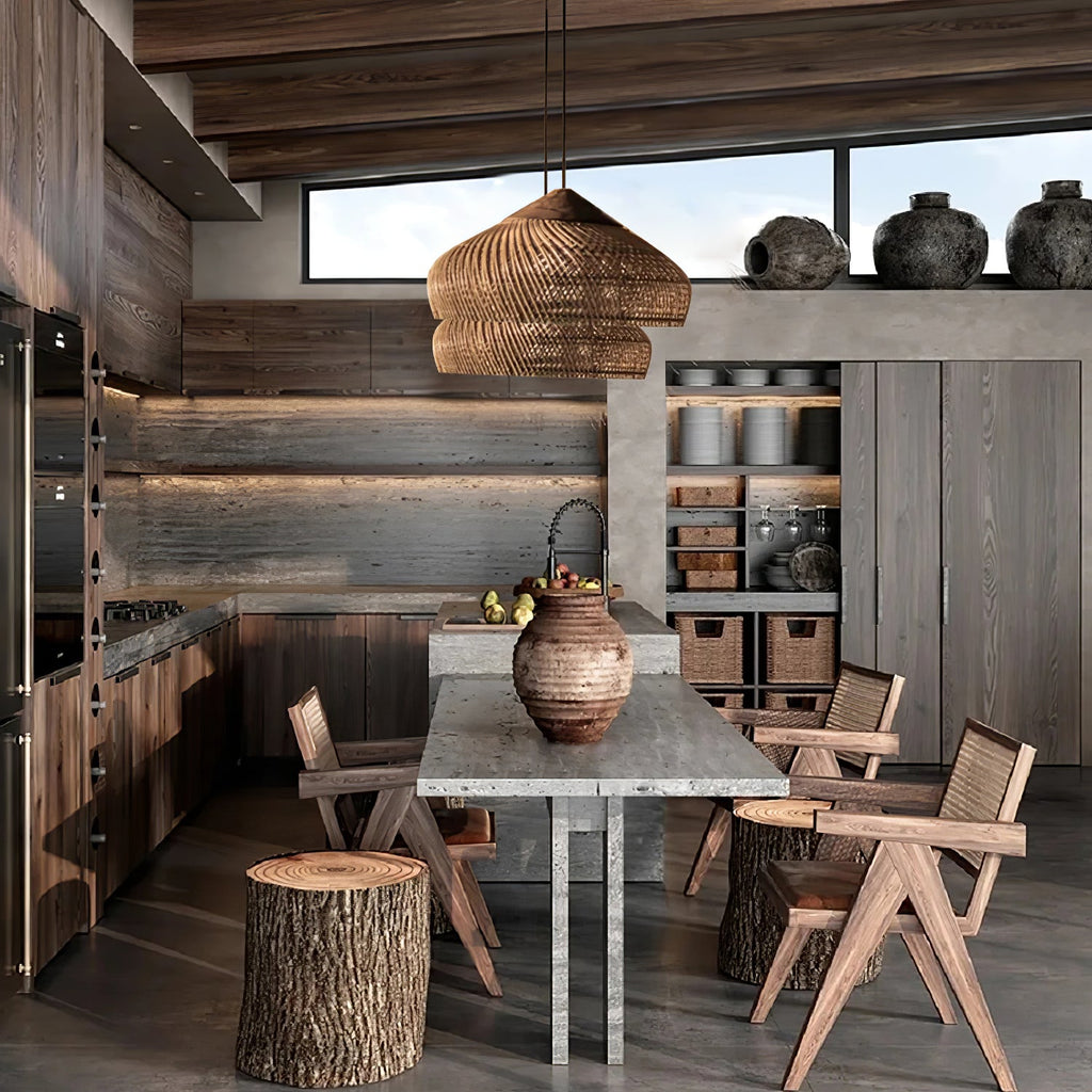 Ostrava Rattan Pendant Lamp-Moonnatur