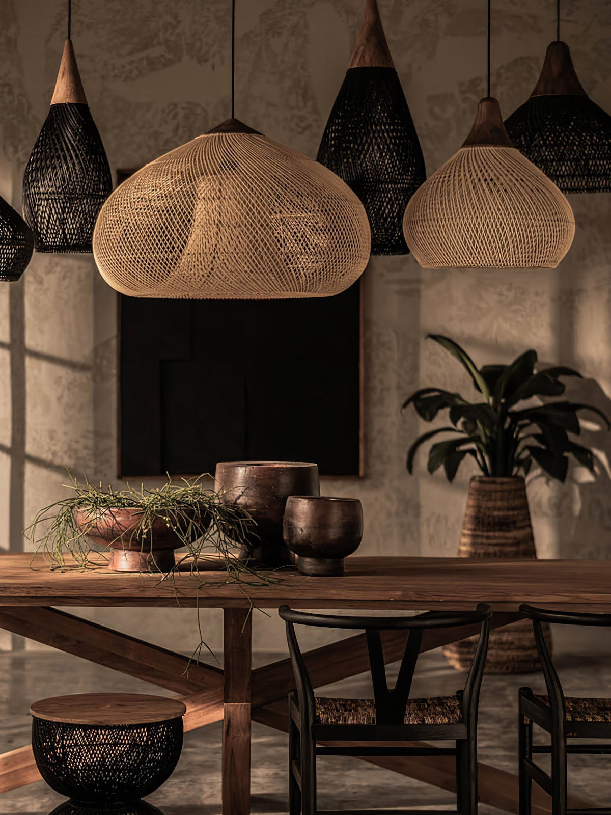 Ostrava Rattan Pendant Lamp-Moonnatur