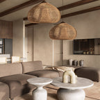 Tardenrose Rattan Pendant Light-Moonnatur