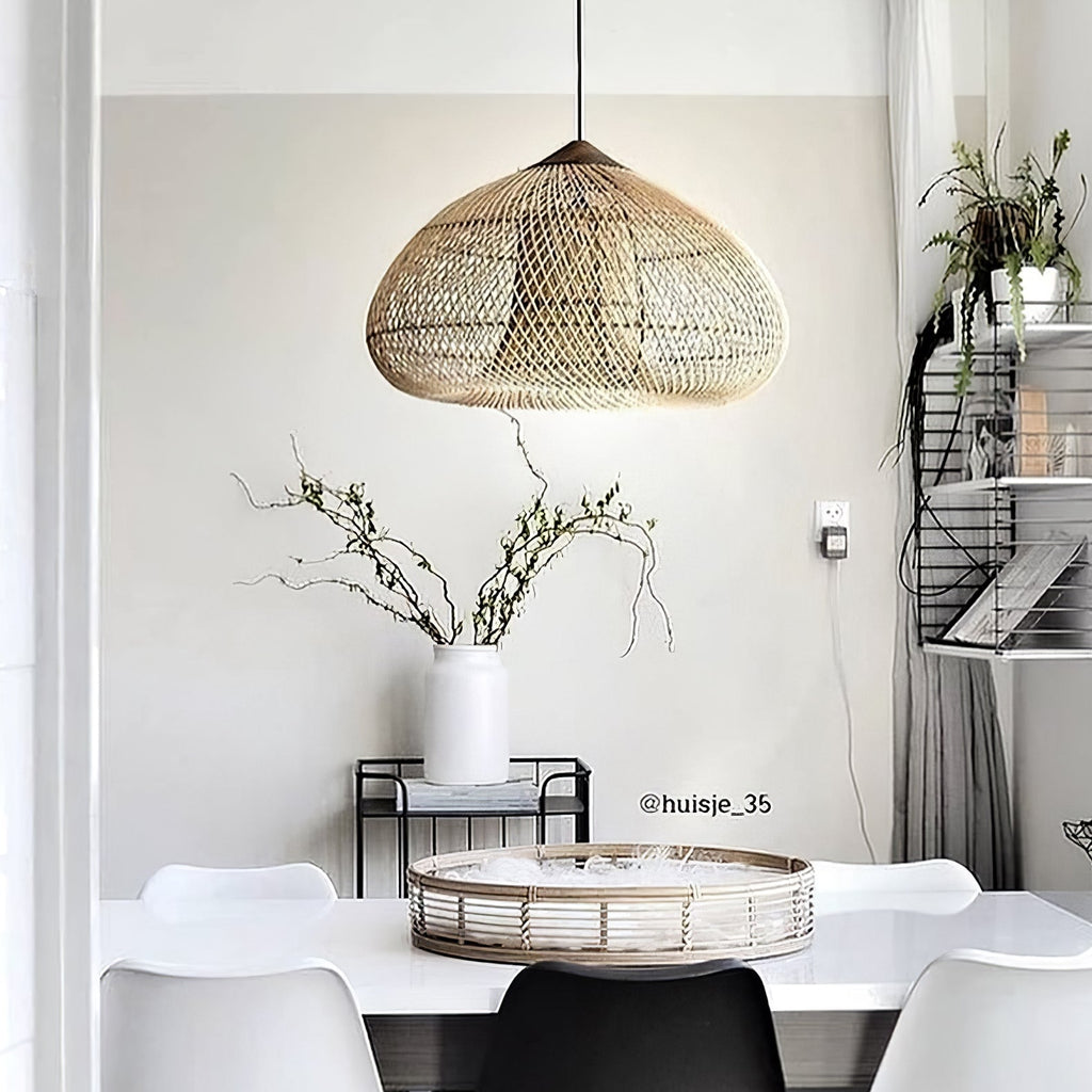 Tardenrose Rattan Pendant Light-Moonnatur