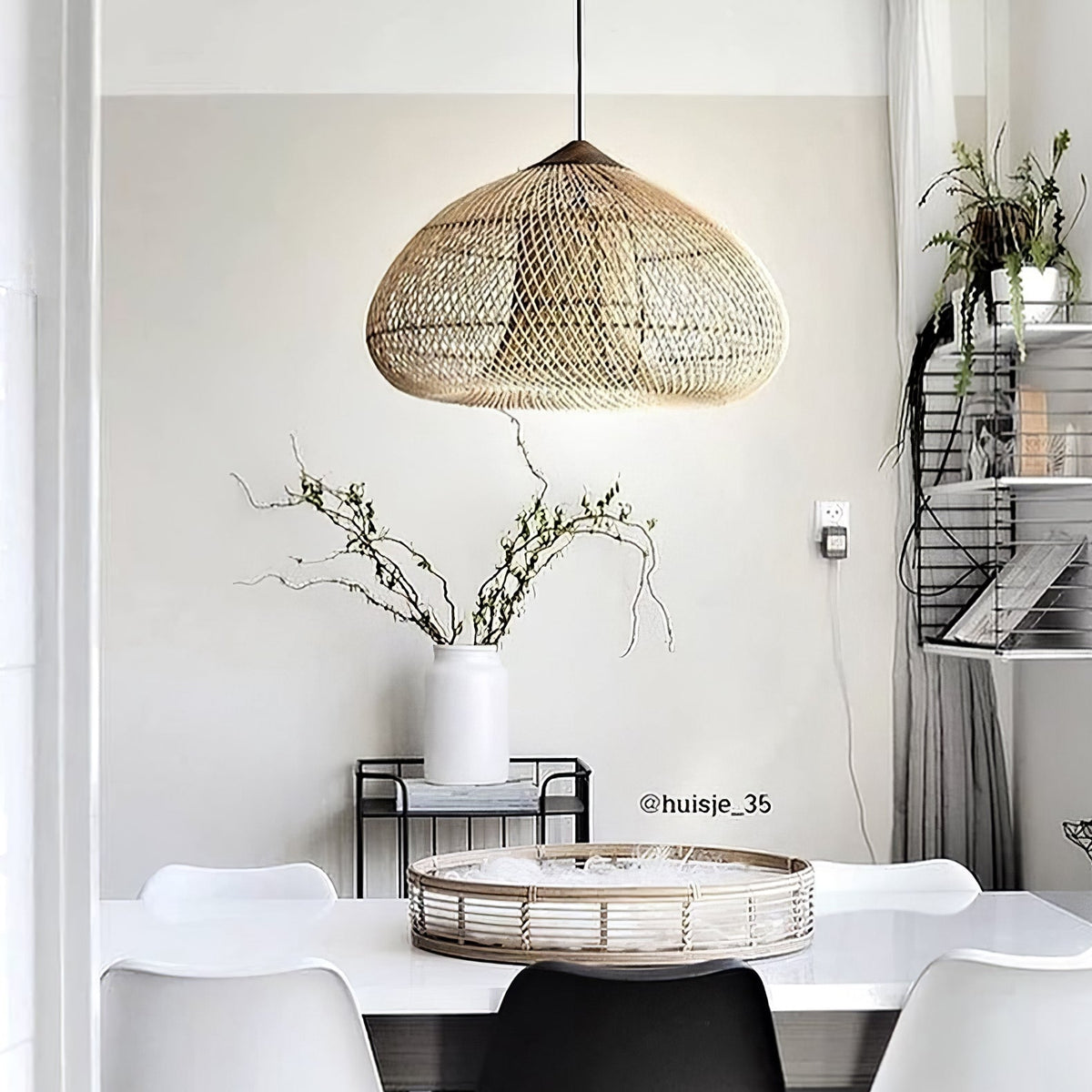 Tardenrose Rattan Pendant Light-Moonnatur