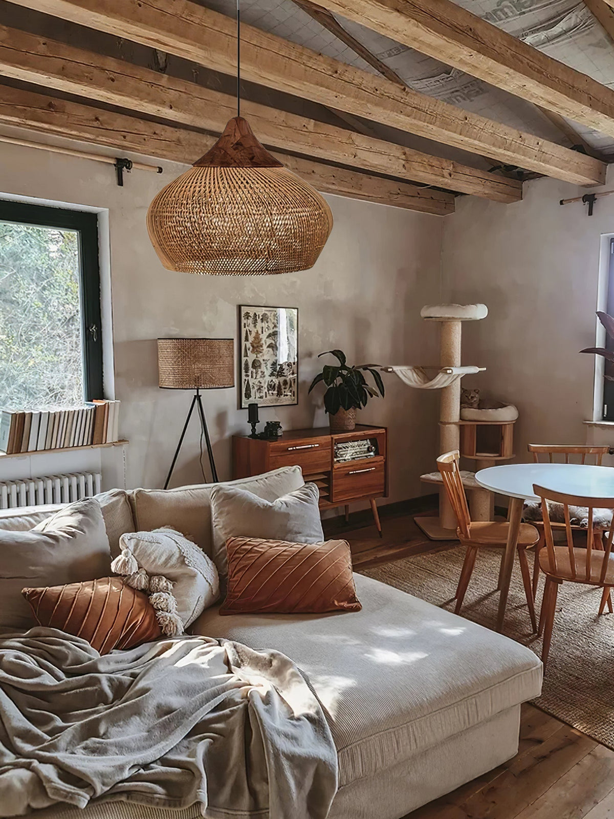 Ostrava Rattan Pendant Lamp-Moonnatur