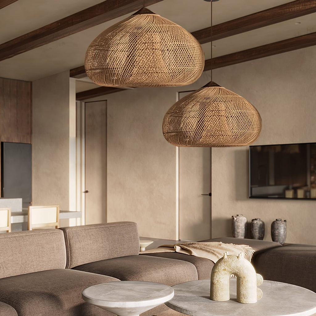 Tardenrose Rattan Pendant Light-Moonnatur