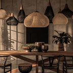 Tardenrose Rattan Pendant Light-Moonnatur