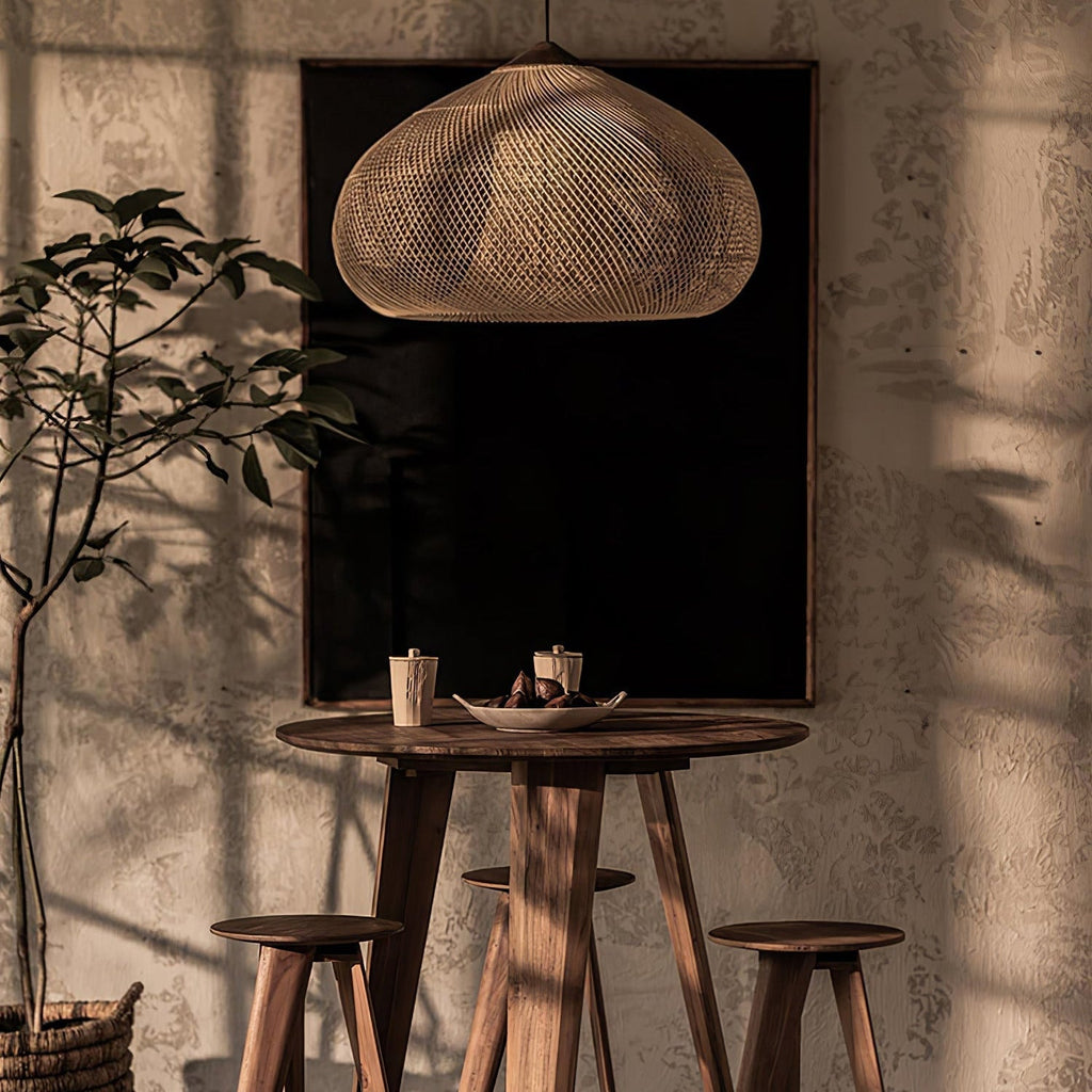 Tardenrose Rattan Pendant Light-Moonnatur