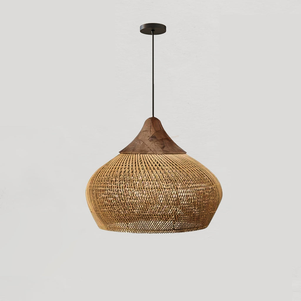 Tardenrose Rattan Pendant Light-Moonnatur