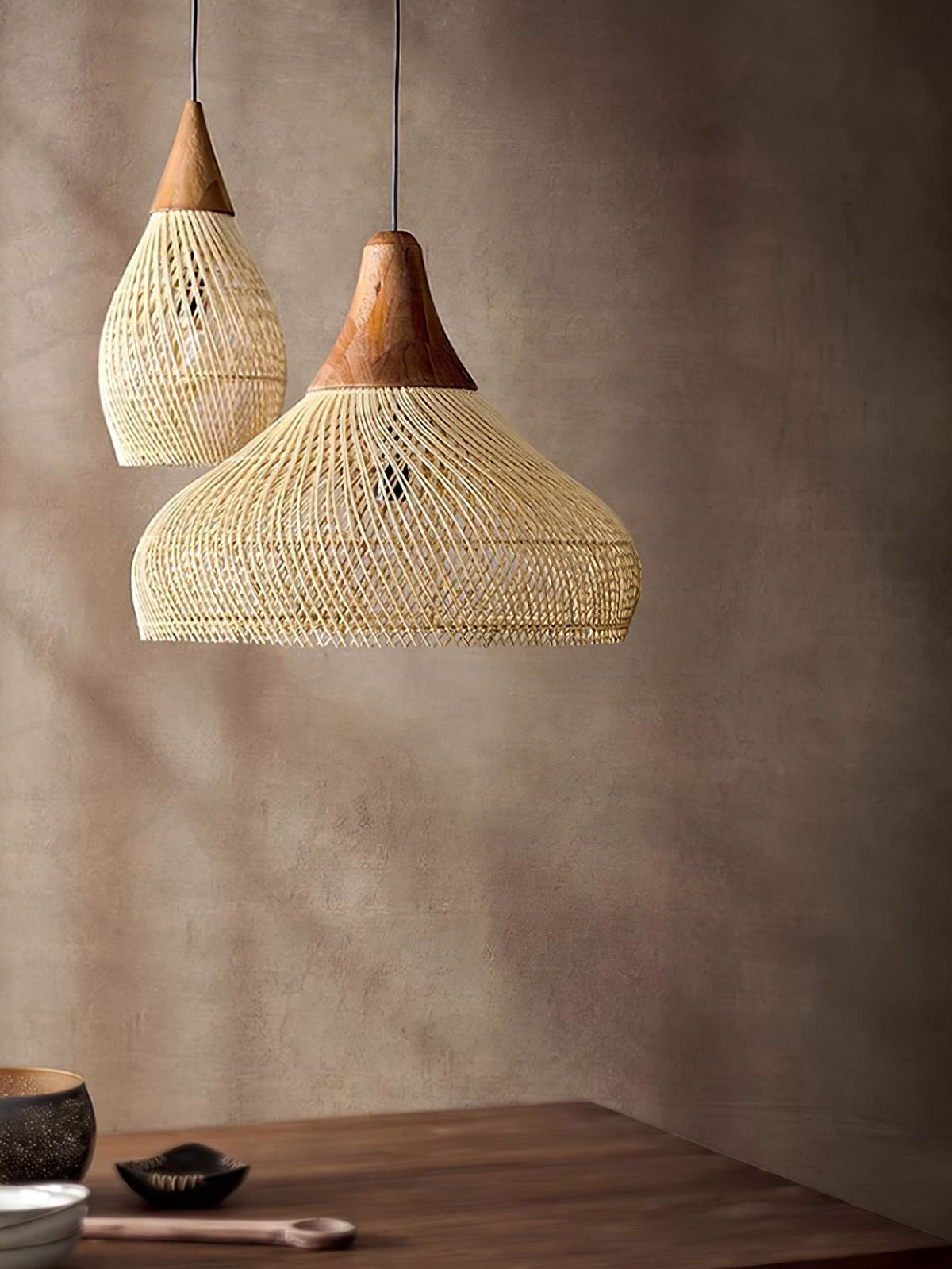 Ostrava Rattan Pendant Lamp-Moonnatur