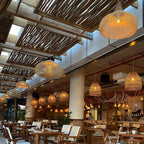 Tardenrose Rattan Pendant Light-Moonnatur