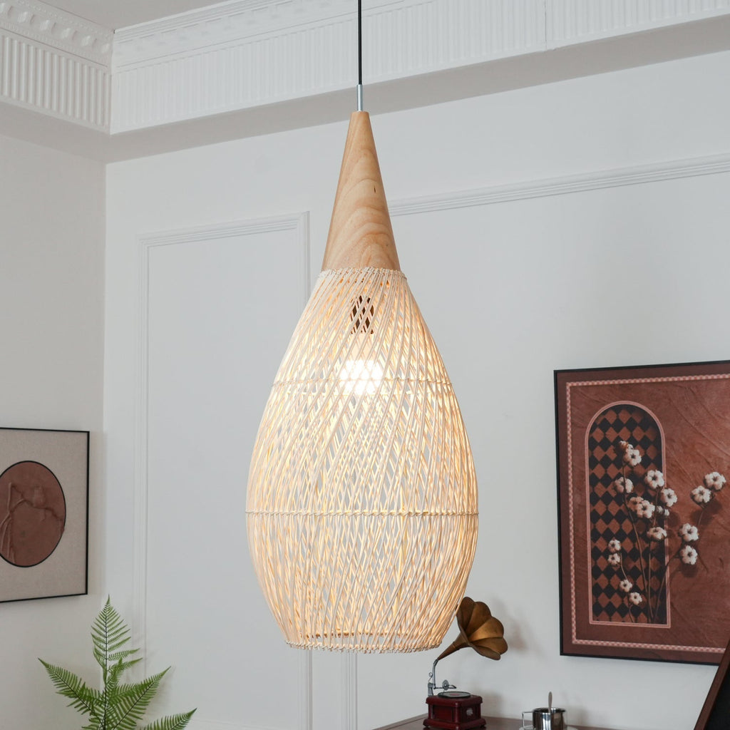 Tardenrose Rattan Pendant Light-Moonnatur
