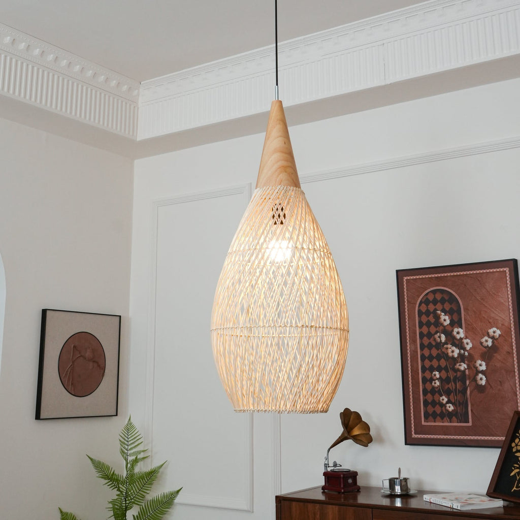 Tardenrose Rattan Pendant Light-Moonnatur