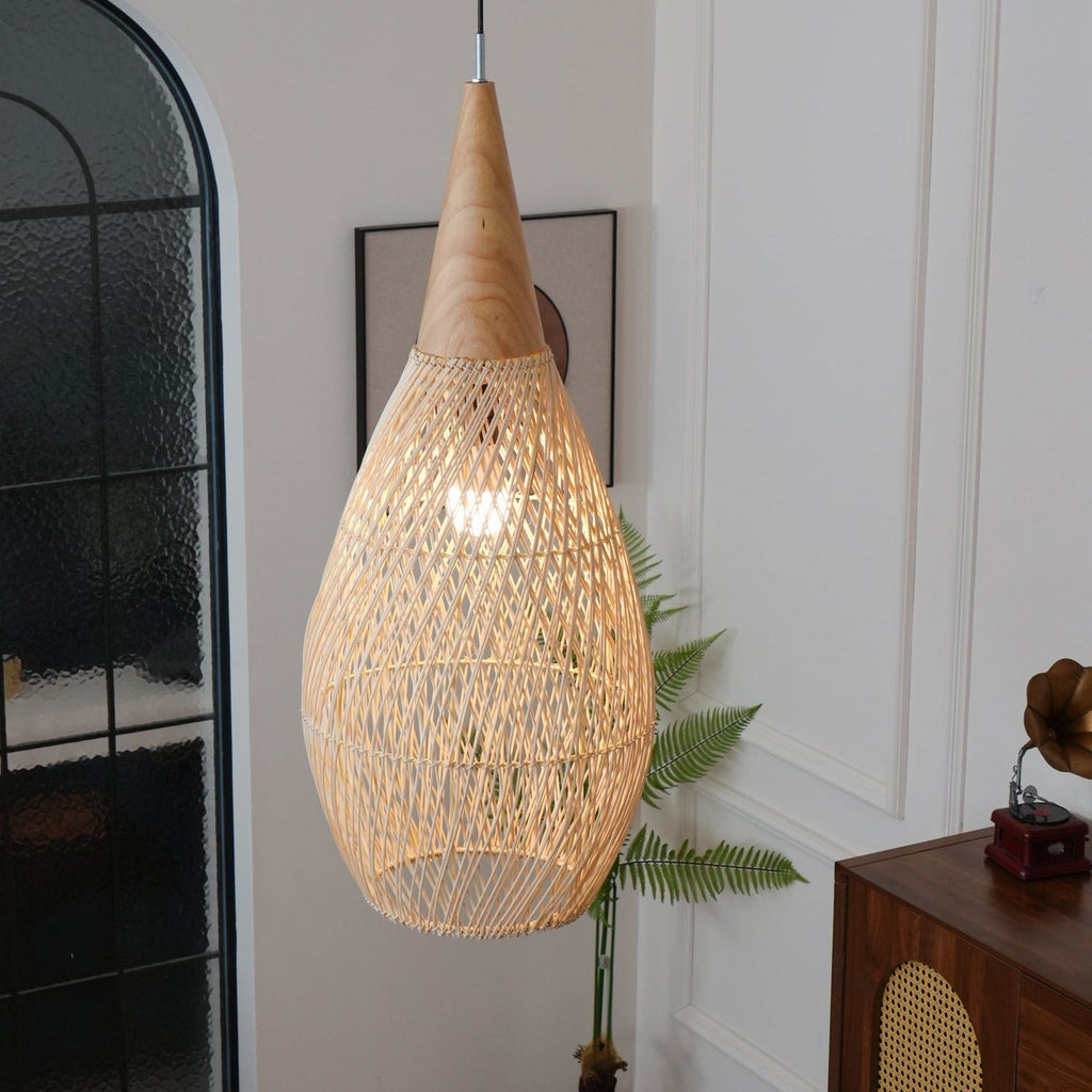 Tardenrose Rattan Pendant Light-Moonnatur