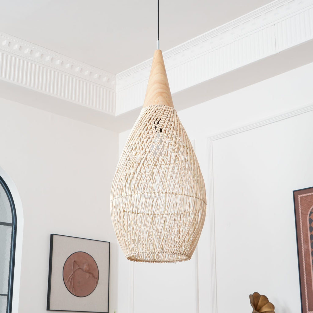 Tardenrose Rattan Pendant Light-Moonnatur