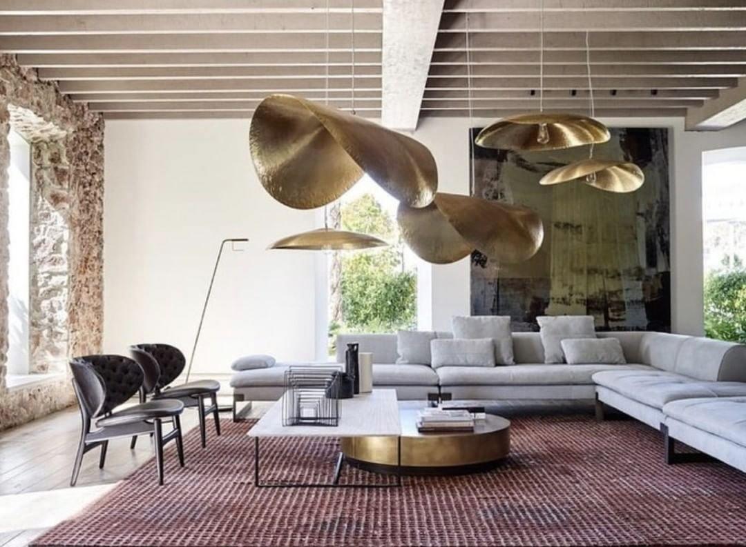 Karnelle Brass Pendant Light-Moonnatur