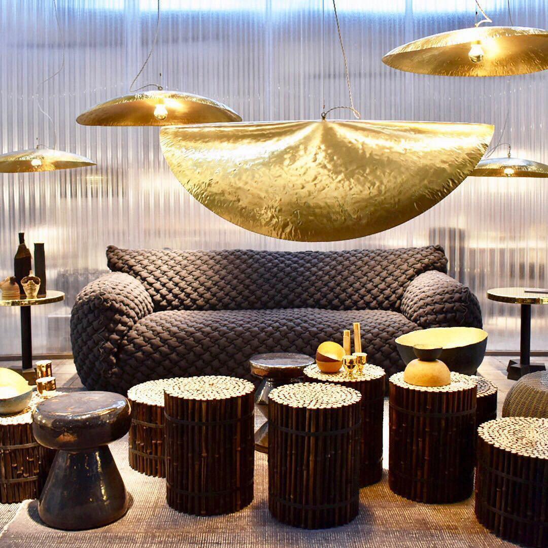 Karnelle Brass Pendant Light-Moonnatur