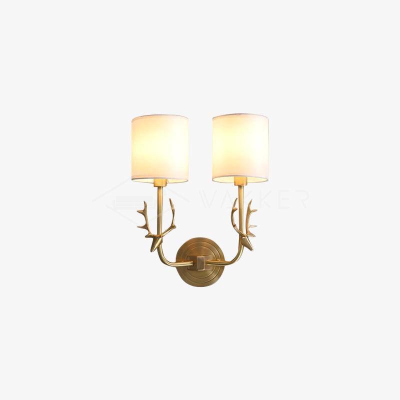 Jarlisse Brass Wall Light-Moonnatur