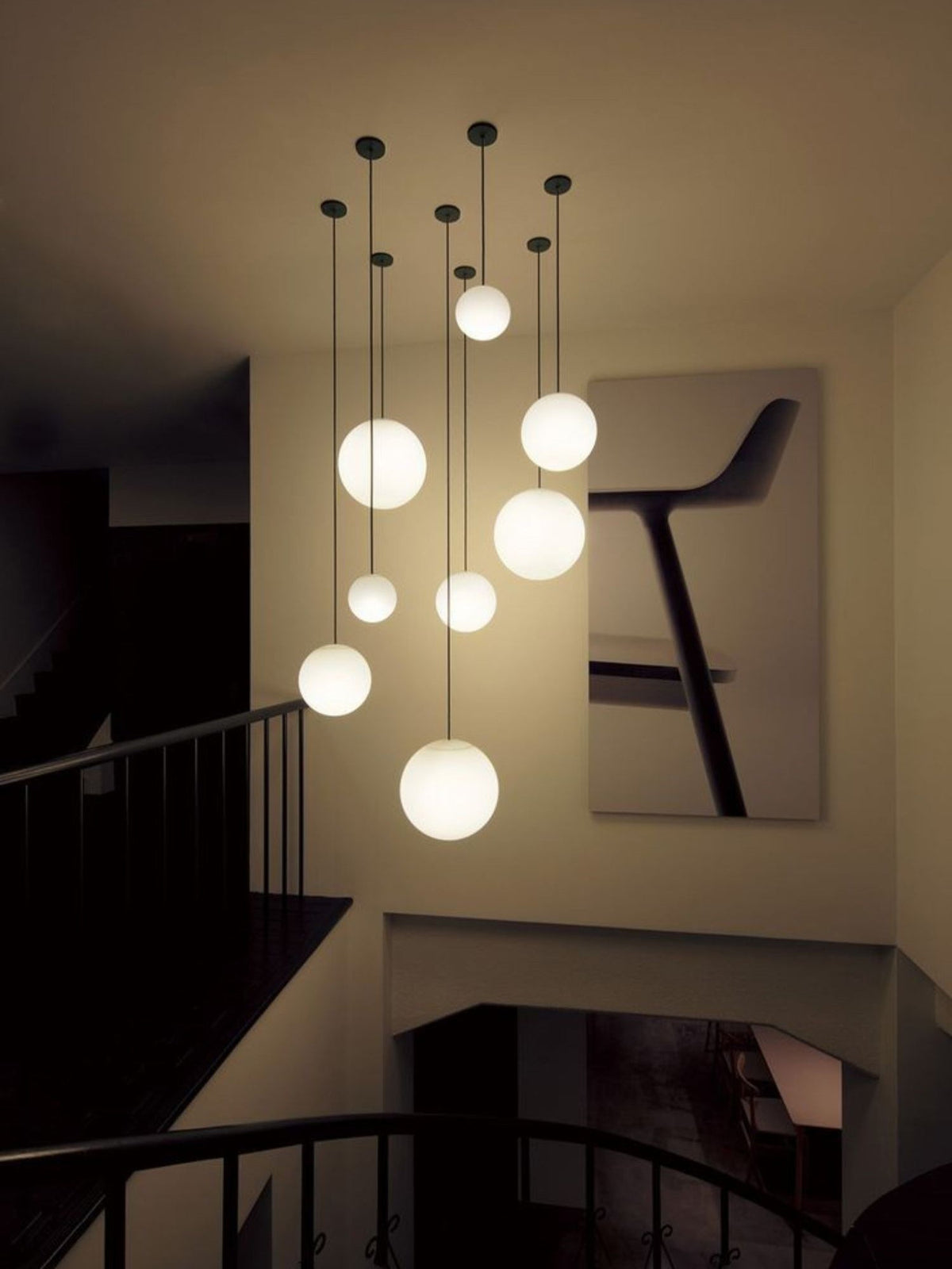Zevella Glass Pendant Lamp-Moonnatur