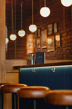 Zevella Glass Pendant Lamp-Moonnatur