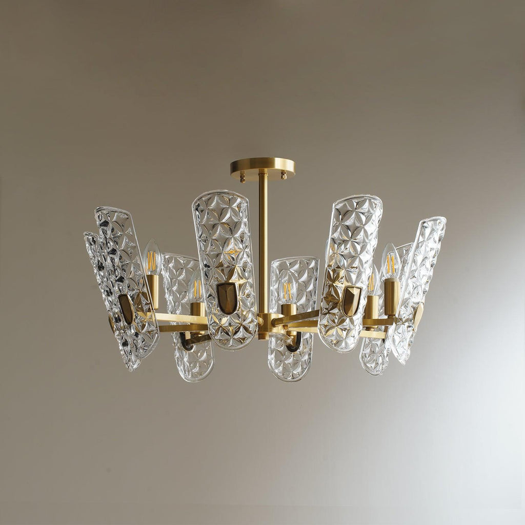Kiranera Glass Chandelier-Moonnatur