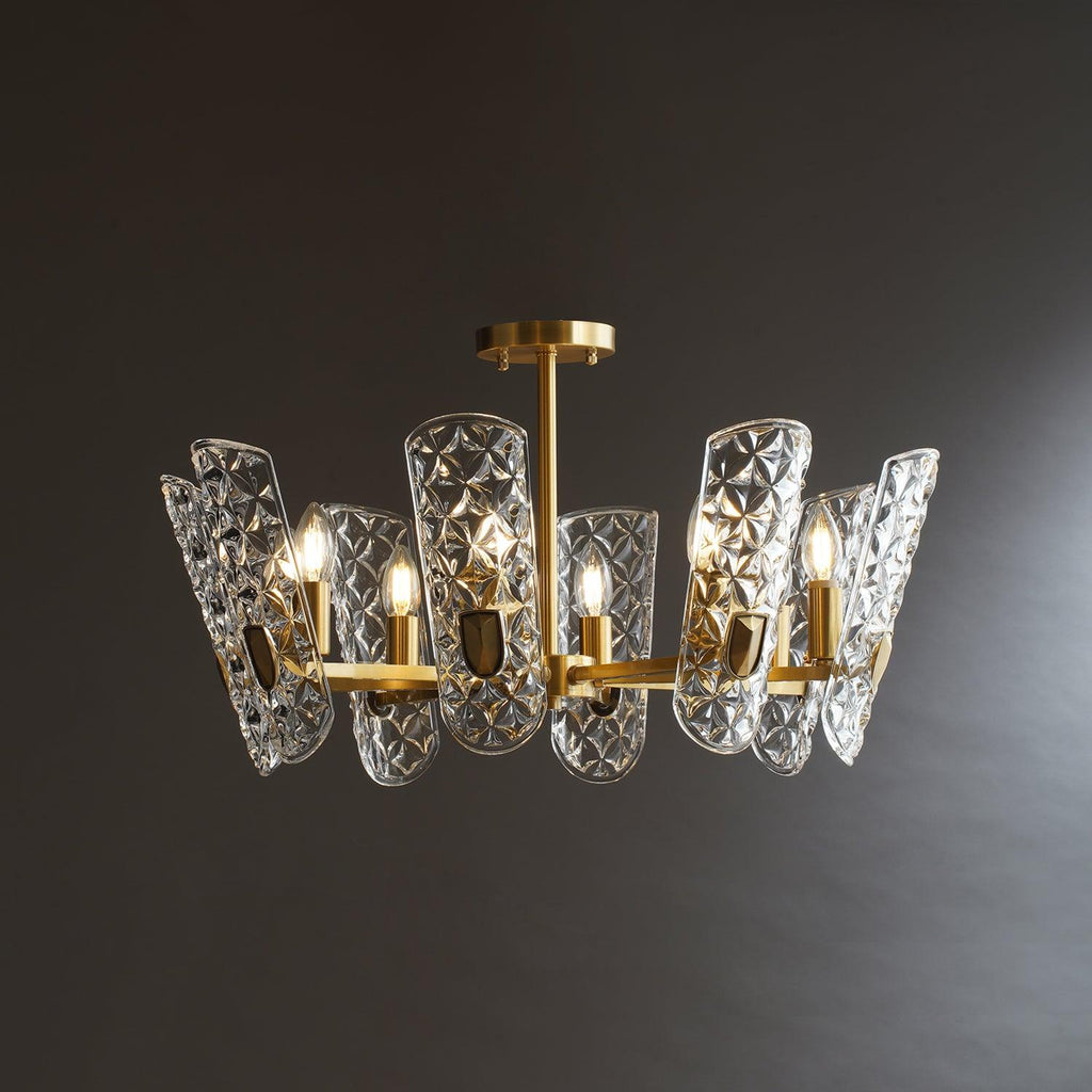 Kiranera Glass Chandelier-Moonnatur