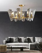 Kiranera Glass Chandelier-Moonnatur