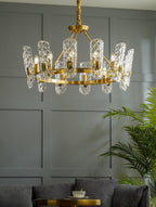 Kiranera Glass Chandelier-Moonnatur