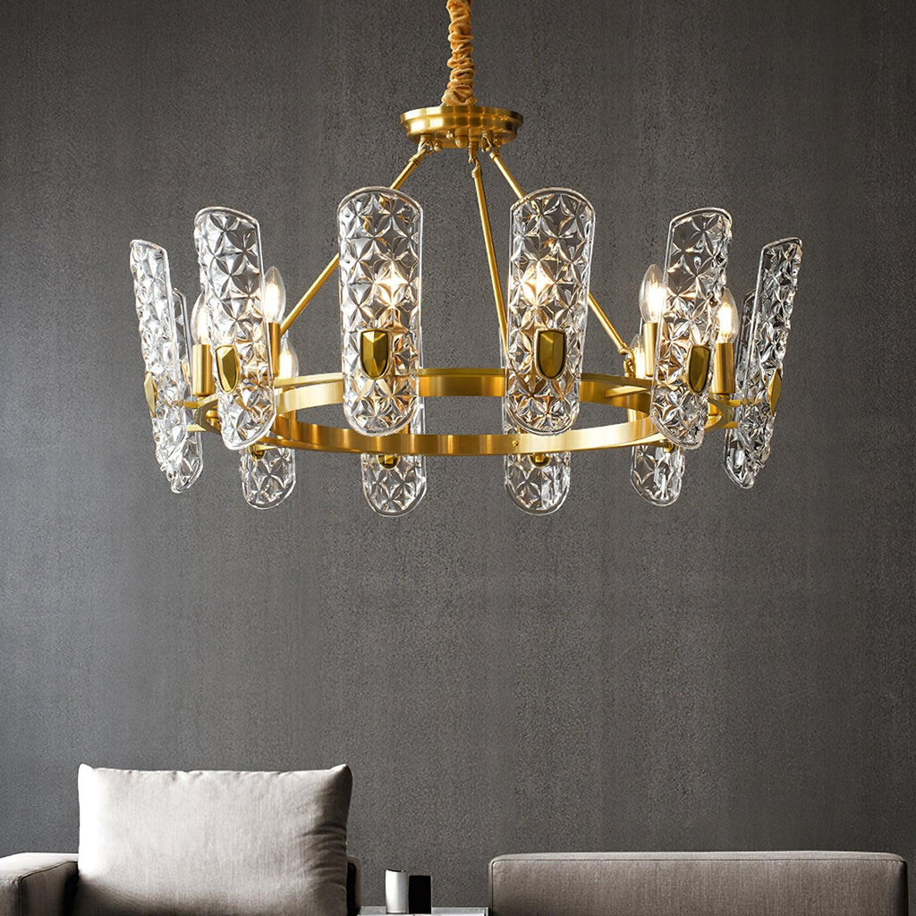 Kiranera Glass Chandelier-Moonnatur